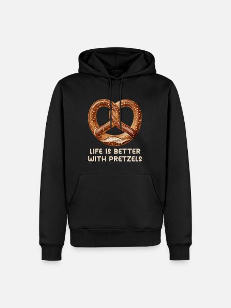 Bretzels Dire Bretzel Bretzel Bretzel Baker - Sweat à capuche Premium bio Homme - noir