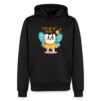 Ich bin die Zahnfee Kostüm - Karneval Fasching - Männer Premium Bio Hoodie - Schwarz - Vorne - Nico (187cm)