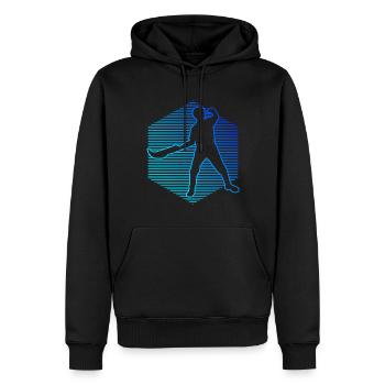 Basque Pelota Pelota vasca Women Jai Alai Pelota - Men’s Premium Organic Hoodie - black - Front - Nico (187cm)