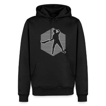 Basque Pelota Pelota vasca Pelota Women Men - Men’s Premium Organic Hoodie - black - Front - Nico (187cm)
