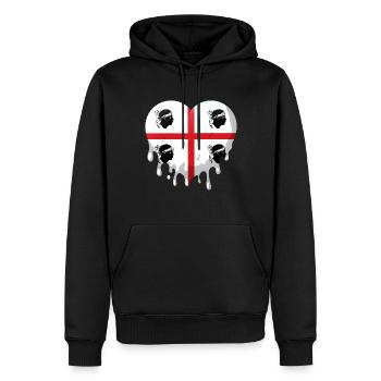 Sardinia Flag Sardinian Flag Sardegna Flag - Men’s Premium Organic Hoodie - black - Front - Nico (187cm)