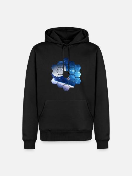 Space | Planets, geometric figures - Men’s Premium Organic Hoodie - black