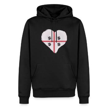 Sardinia Flag Sardinian Flag Sardegna Flag - Men’s Premium Organic Hoodie - black - Front - Nico (187cm)