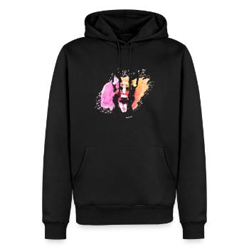 Schäferhund Farbklecks - Männer Premium Bio Hoodie - Schwarz - Vorne - Nico (187cm)