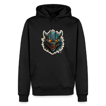 Halloween Werwolf - Männer Premium Bio Hoodie - Schwarz - Vorne - Nico (187cm)