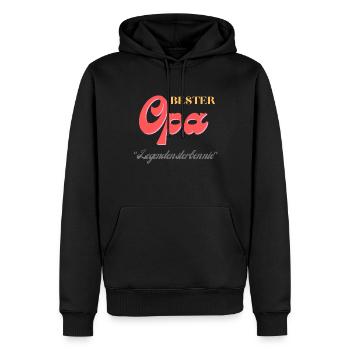 Bester opa - Männer Premium Bio Hoodie - Schwarz - Vorne - Nico (187cm)