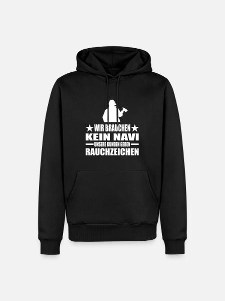 Feuerwehr - Männer Premium Bio Hoodie - Schwarz