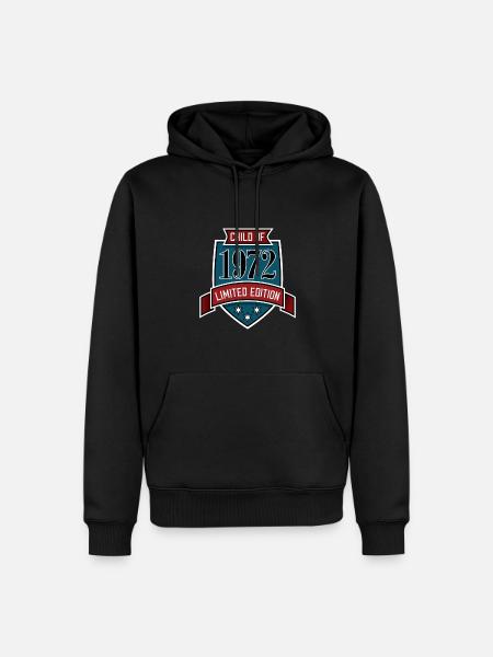 Child of 1972 - Men’s Premium Organic Hoodie - black