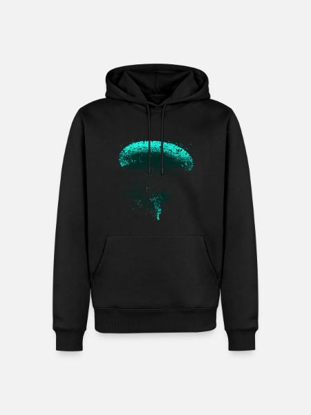 Paraglider splash blue - Men’s Premium Organic Hoodie -