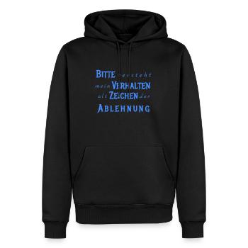IMG 20181006 211657 - Sweat à capuche Premium bio Homme - noir - Devant - Nico (187cm)
