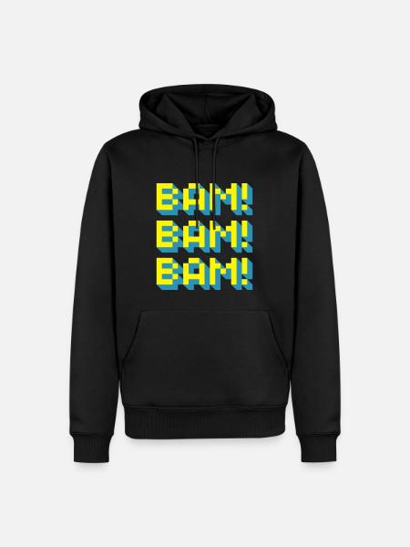 Bam! Bam! Bam! - Sweat à capuche Premium bio Homme - noir