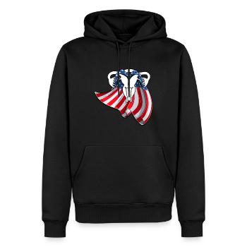 Mind your own uterus - Männer Premium Bio Hoodie - Schwarz - Vorne - Nico (187cm)