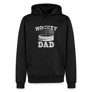 Hockey sur glace Patins Puck Hockey - Sweat à capuche Premium bio Homme - noir - Devant - Nico (187cm)