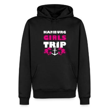 Hamburg girls trip groupe Reeperbahn fête fête - Sweat à capuche Premium bio Homme - noir - Devant - Nico (187cm)