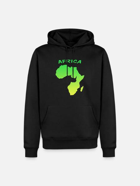 Africa - Männer Premium Bio Hoodie - Schwarz