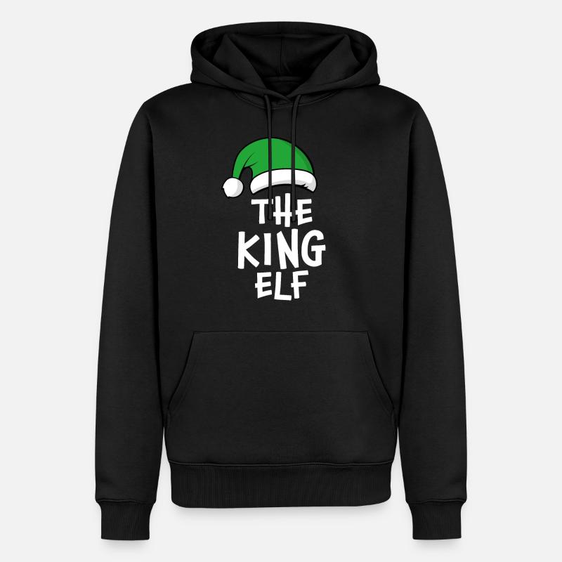 Der Königself - Männer Premium Bio Hoodie - Schwarz