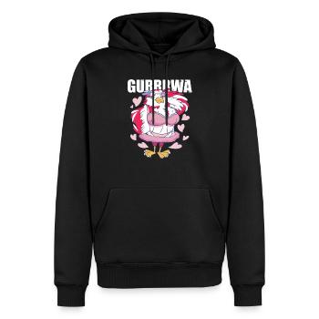 Gurrrwa sexy Polnische Taube lustig humorvoll Wort - Männer Premium Bio Hoodie - Schwarz - Vorne - Nico (187cm)