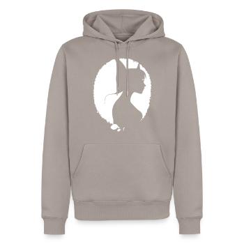 Gothic Girl Dark Fairytale Goth Occult Women Batc - Sweat à capuche Premium bio Homme - taupe - Devant - Nico (187cm)