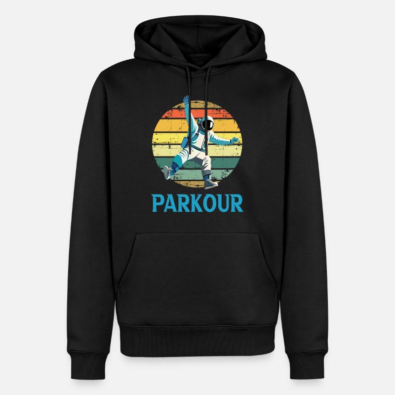Parkour - Männer Premium Bio Hoodie - Schwarz