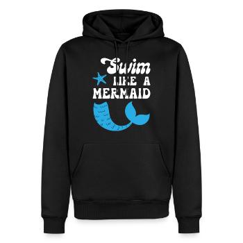 Swim Like a Mermaid - Männer Premium Bio Hoodie - Schwarz - Vorne - Nico (187cm)