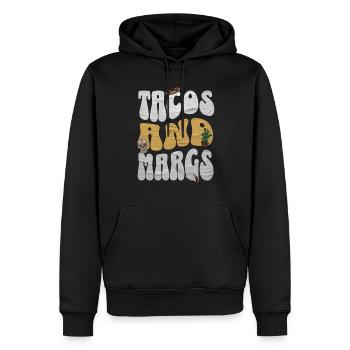 Taco - Sweat à capuche Premium bio Homme - noir - Devant - Nico (187cm)