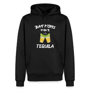 bad moms drink tequila - Männer Premium Bio Hoodie - Schwarz - Vorne - Nico (187cm)