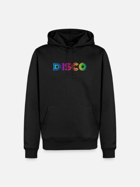 disco - Men’s Premium Organic Hoodie - black