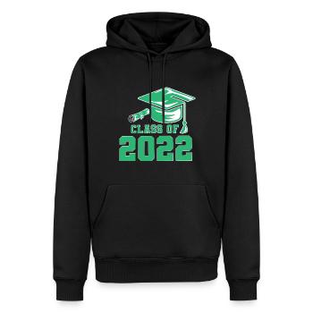 Abi 2022 Schule Abschluss Studium Class of 22 - Männer Premium Bio Hoodie - Schwarz - Vorne - Nico (187cm)