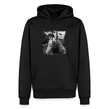 Capybara Capybara Ufo Rodent Animal Funny - Men’s Premium Organic Hoodie - black - Front - Nico (187cm)