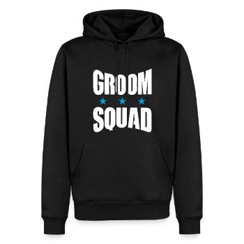 Groom Squad Bräutigam Junggesellenabschied JGA - Männer Premium Bio Hoodie - Schwarz - Vorne - Nico (187cm)
