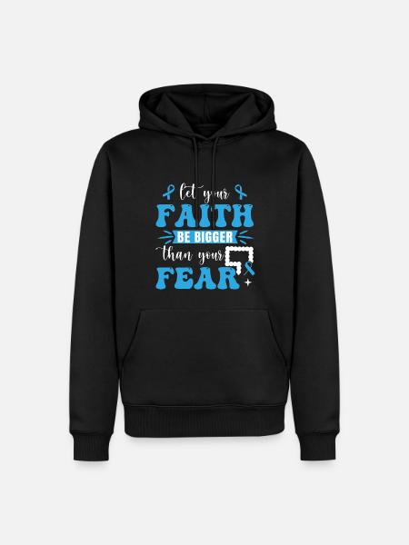 Colon Cancer Warrior - Men’s Premium Organic Hoodie - black