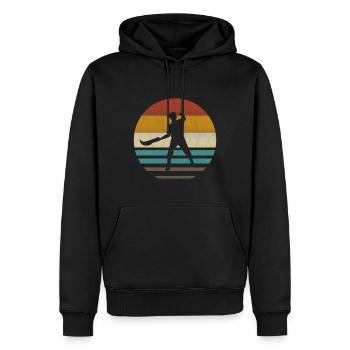 Jai Alai Sports Rétro vintage Cesta-Punta, Pelota - Sweat à capuche Premium bio Homme - noir - Devant - Nico (187cm)