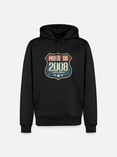2008 Birthday Perspective - Men’s Premium Organic Hoodie - black