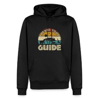Safari Tour Guide Kostüm Afrika Zoo Tour Reise - Männer Premium Bio Hoodie - Schwarz - Vorne - Nico (187cm)