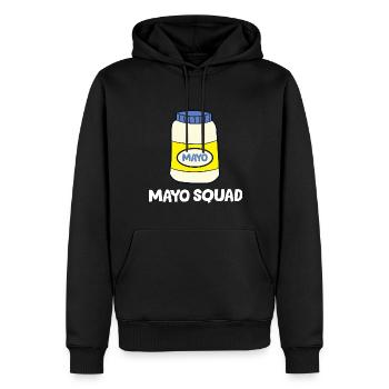 Mayonnaise - Mayo Squad - Sweat à capuche Premium bio Homme - noir - Devant - Nico (187cm)
