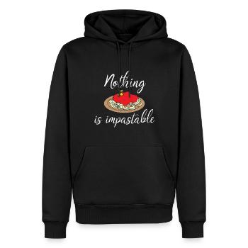 Pasta Nudeln Spagetti Bolognese Restaurant - Männer Premium Bio Hoodie - Schwarz - Vorne - Nico (187cm)