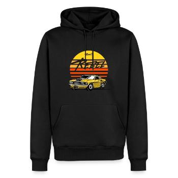 Né pour Rebel Muscle Racing Car - Sweat à capuche Premium bio Homme - noir - Devant - Nico (187cm)