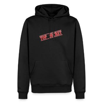 top secret J - Männer Premium Bio Hoodie - Schwarz - Vorne - Nico (187cm)