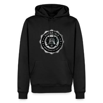 Bierbrauer, Zunft, Handwerk, Wappen - Männer Premium Bio Hoodie - Schwarz - Vorne - Nico (187cm)