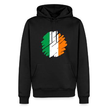 Irland Flagge Vintage Irische Fahne Dublin - Männer Premium Bio Hoodie - Schwarz - Vorne - Nico (187cm)