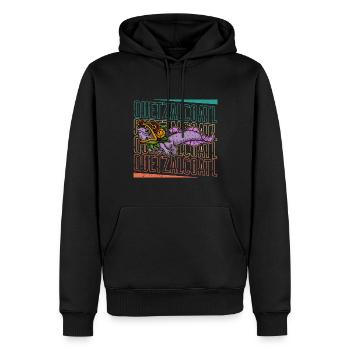 Quetzalcoatl Axolotl Mexico Aztecs Deity - Men’s Premium Organic Hoodie - black - Front - Nico (187cm)