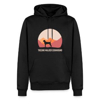Treeing Walker Coonhound - Männer Premium Bio Hoodie - Schwarz - Vorne - Nico (187cm)