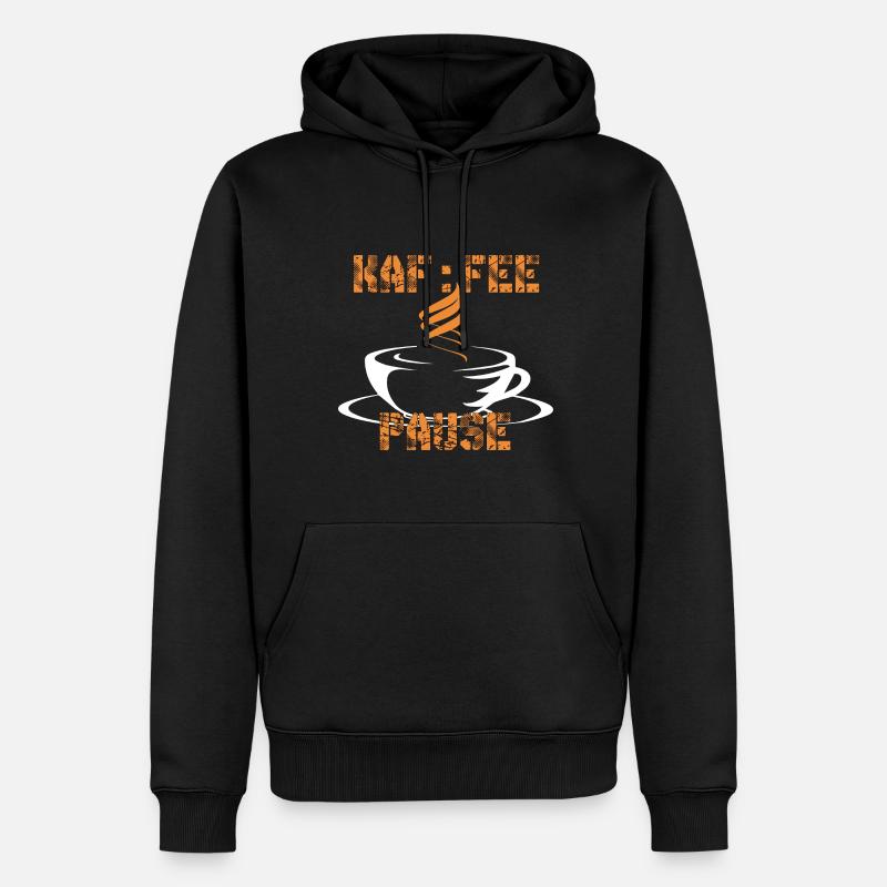 Kaffee Freunde Kaffeetrinker Kaffee trinken - Männer Premium Bio Hoodie - Schwarz