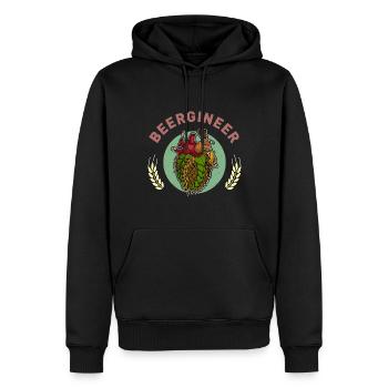 Brauer Bierbrauer Hopfen Biertrinker Brauerei Bier - Männer Premium Bio Hoodie - Schwarz - Vorne - Nico (187cm)