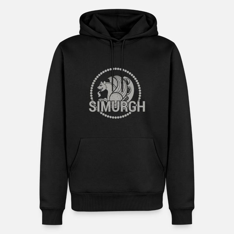 Faravahar Zoroastrisme Simurgh Perse - Sweat à capuche Premium bio Homme - noir