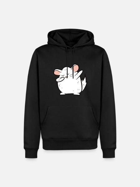 Chinchilla - Dab, dabbing, dancing - Men’s Premium Organic Hoodie - black