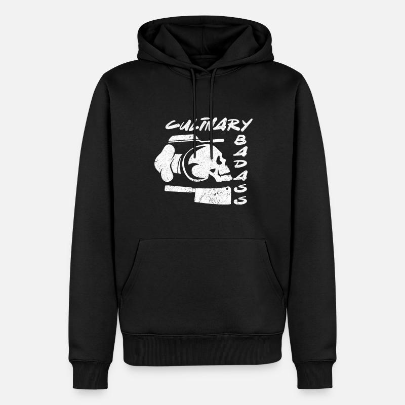 Cuisinier Chef étoilé Gastro Restaurant - Sweat à capuche Premium bio Homme - noir