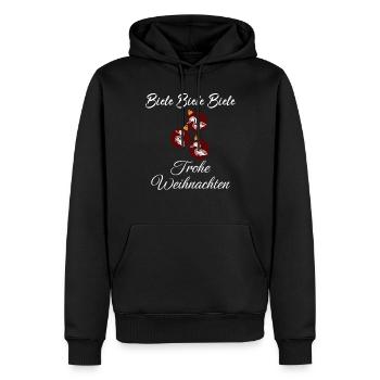 Frohe Weihnachten Biele Biele Biele Ruf Sie mal - Männer Premium Bio Hoodie - Schwarz - Vorne - Nico (187cm)