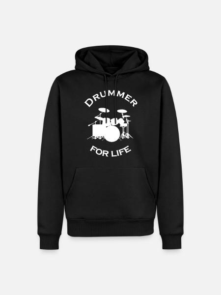 Drummer for life Drum Drums - Men’s Premium Organic Hoodie - black