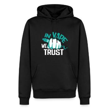 E-Cigarette E-Shisha Vapor Liquide - Sweat à capuche Premium bio Homme - noir - Devant - Nico (187cm)